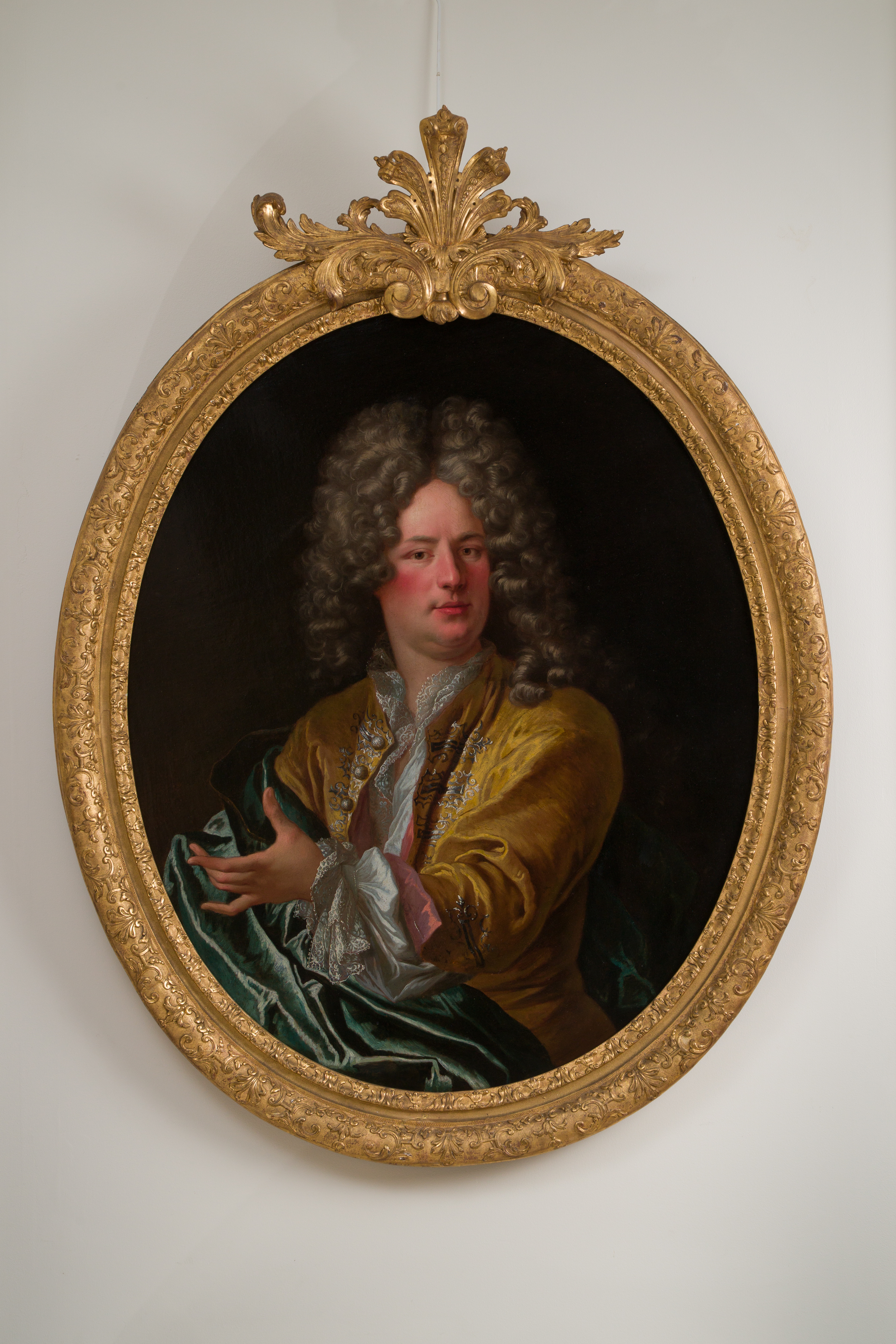 Portrait d’homme au drapé vert attribué à André BOUYS (1656-1740)