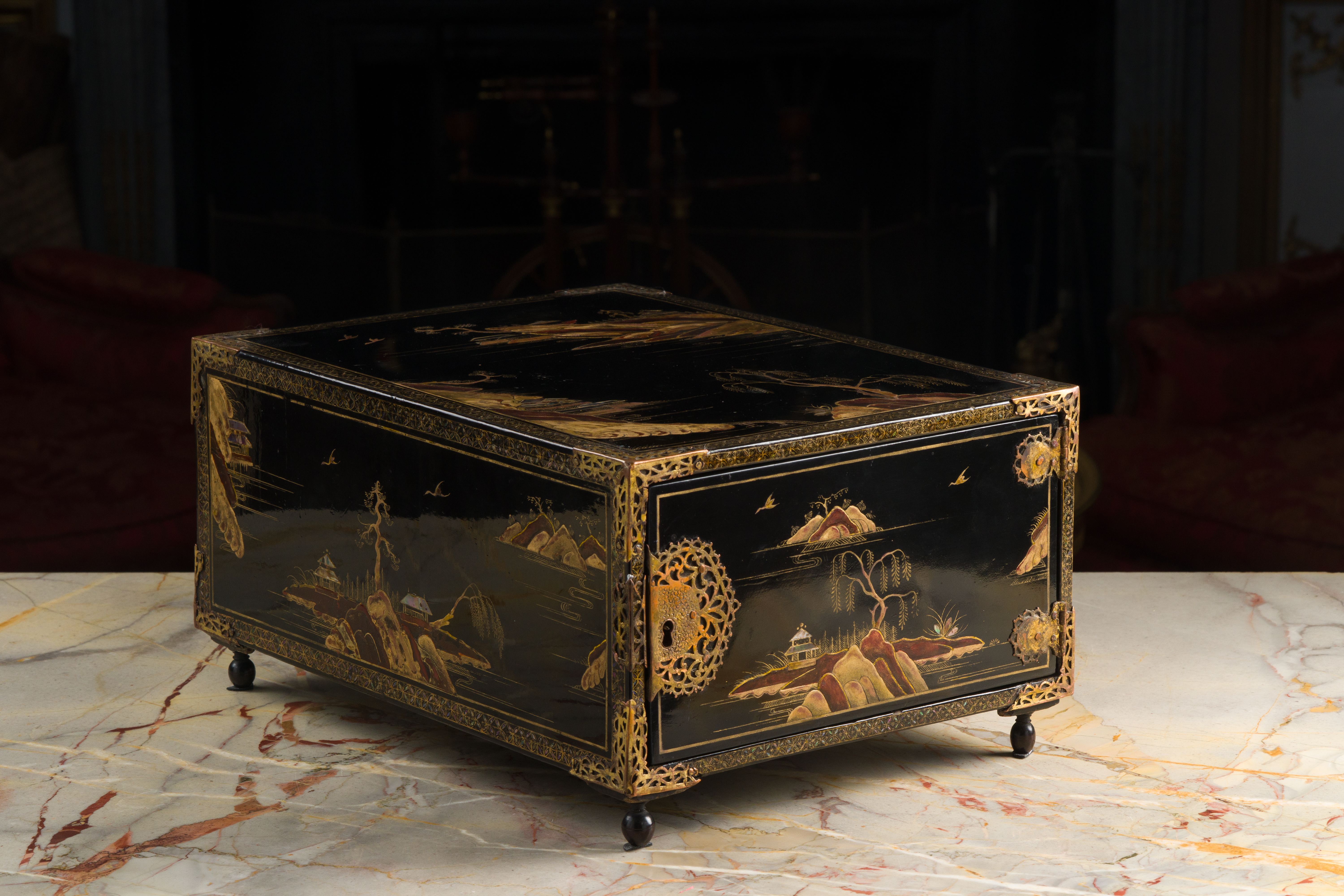 Coffret écritoire de voyage japonais