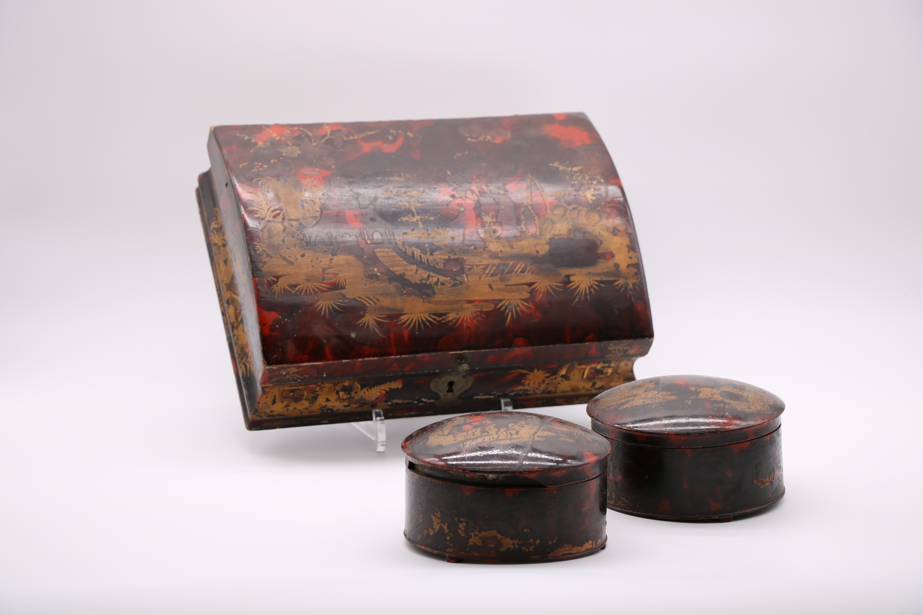 Série de boîtes à perruque d’époque Louis XV