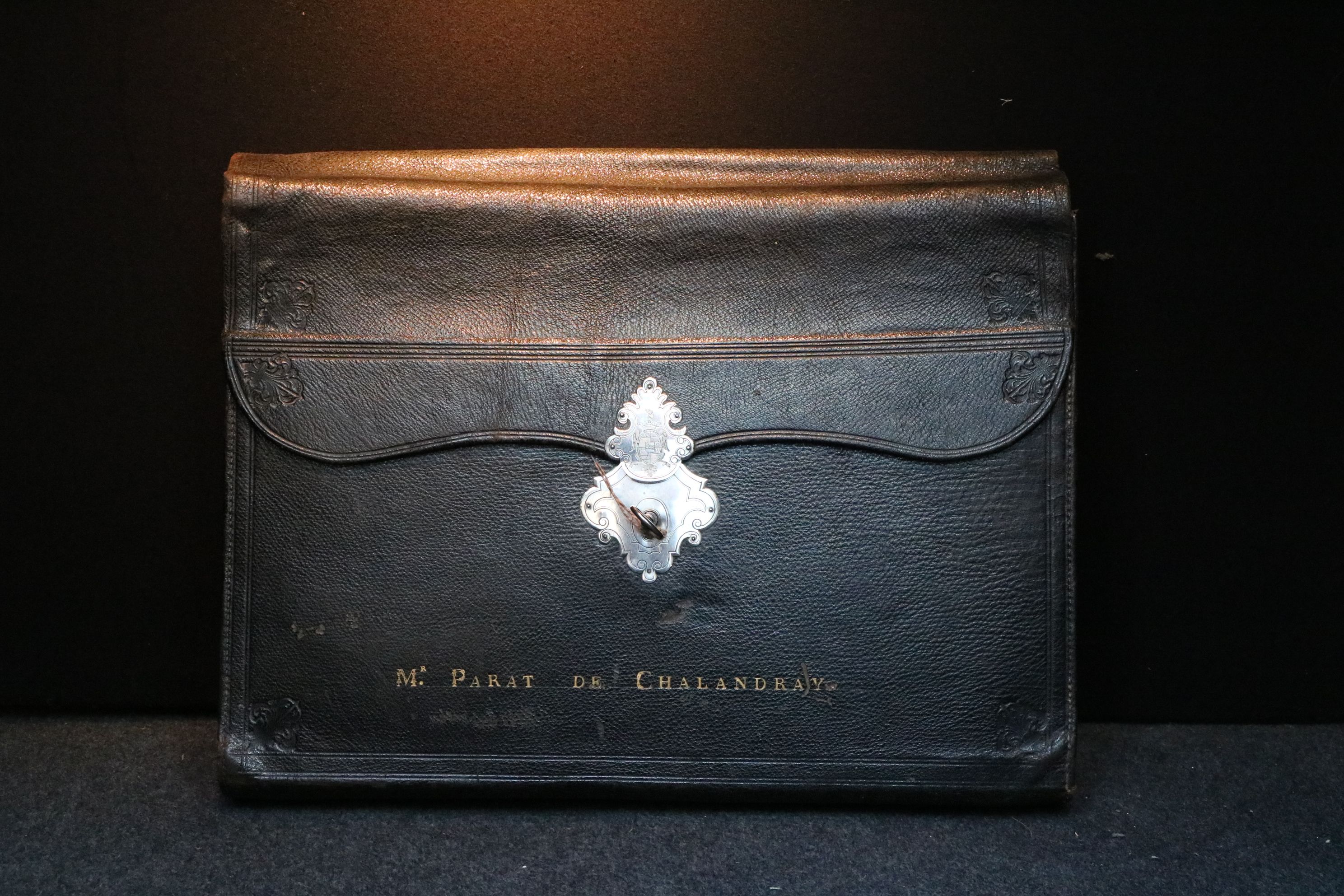 Portefeuille à soufflet de Louis Pierre Parat de Chalandray 