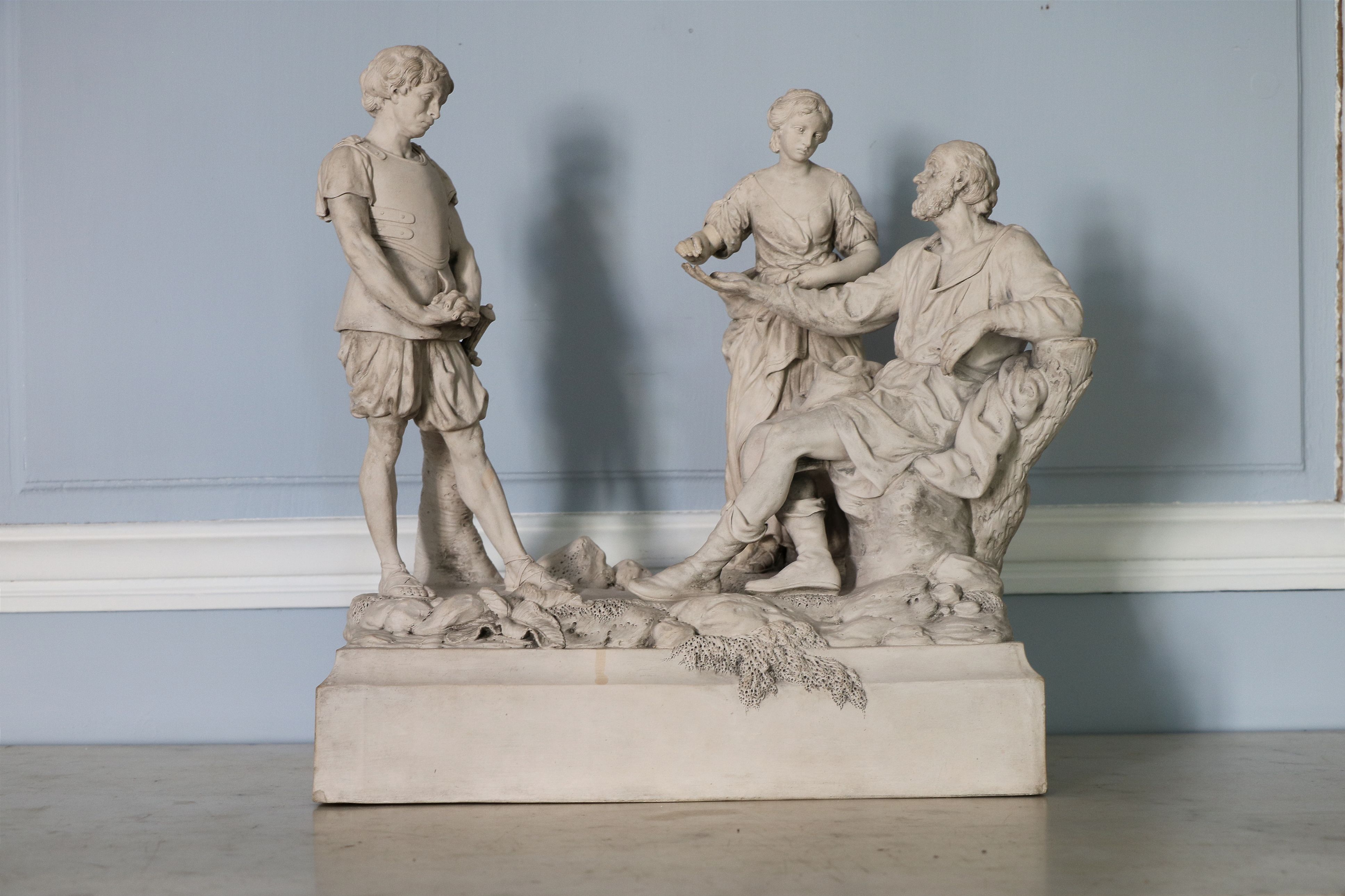 Bélisaire aveugle faisant l'aumône, en terre de Lorraine d'époque Louis XVI