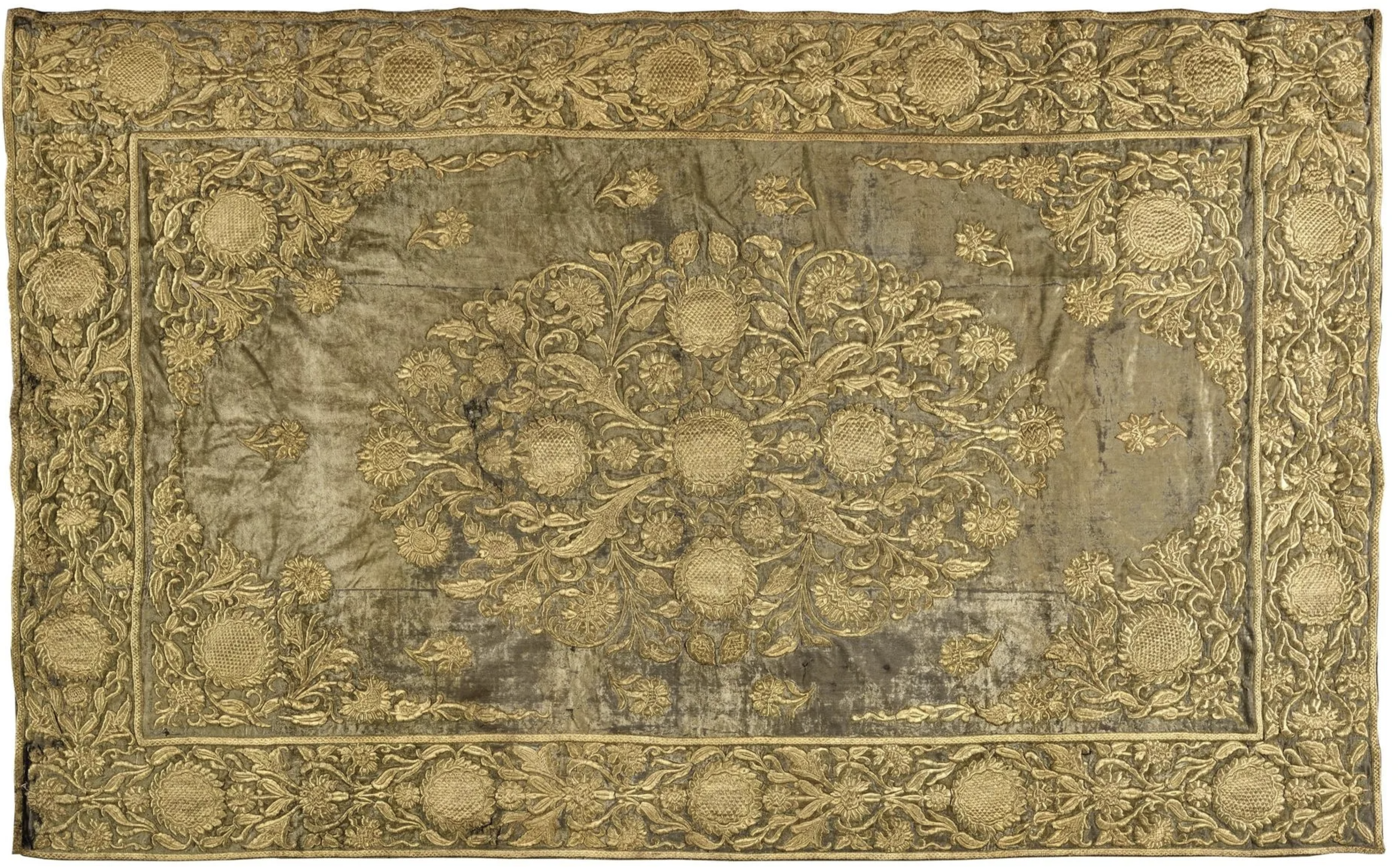 Très rare tapis de table d'époque Louis XIV