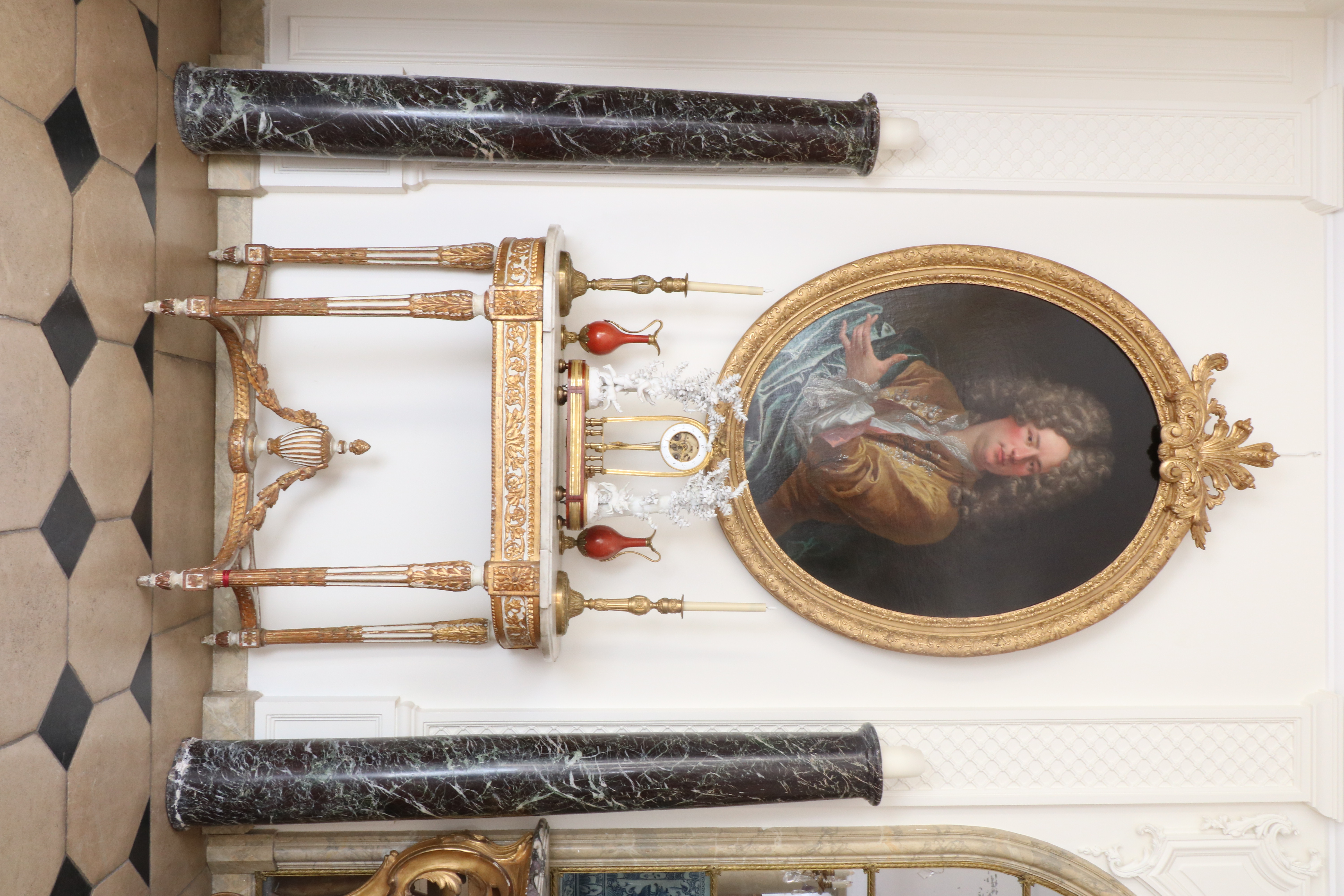 Paire de colonnes en marbre